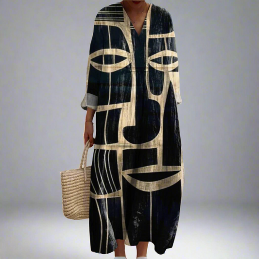 Julianna™ | Robe Géométrique Élégante