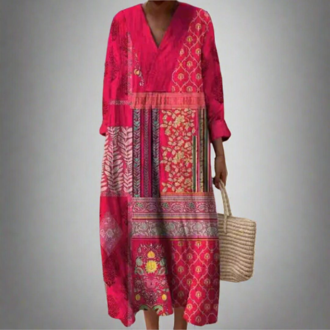 Frances™ | Robe Géométrique Élégante