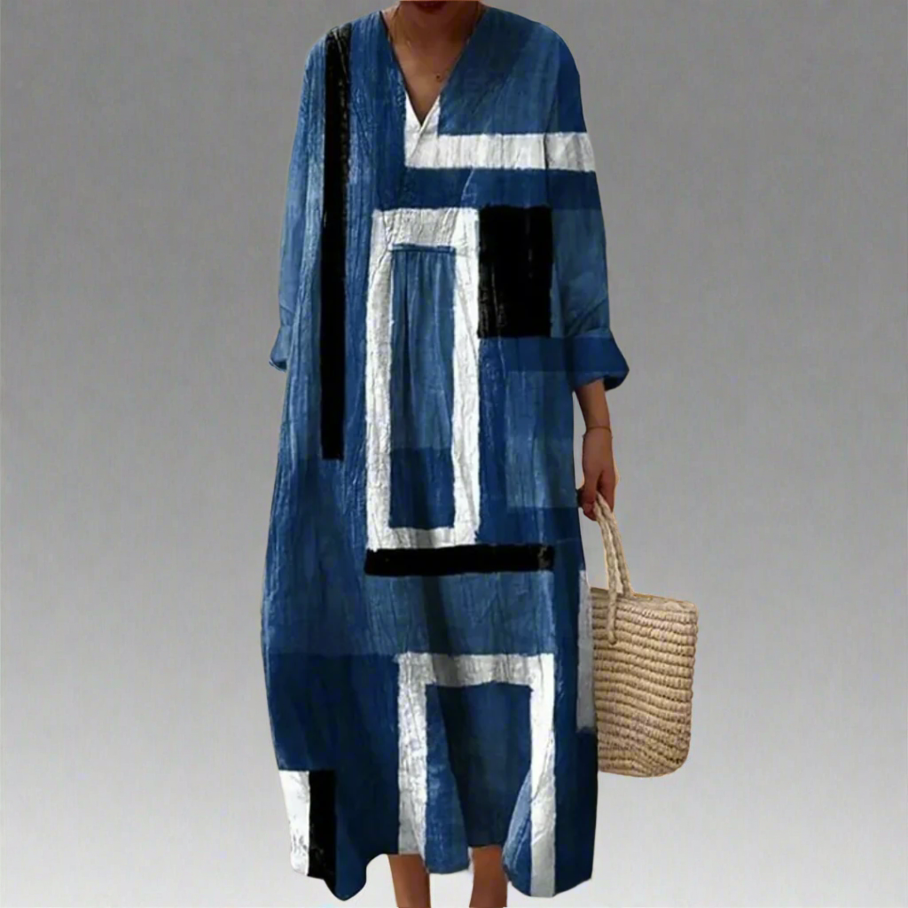 Leah™ | Robe Géométrique Élégante