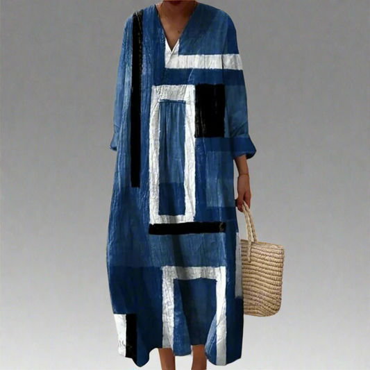 Leah™ | Robe Géométrique Élégante