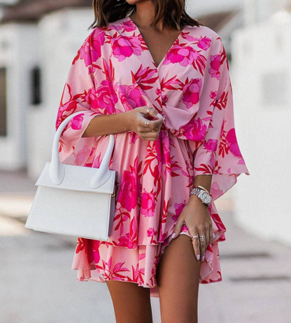 Valeria - Robe Mini Florale Bohème