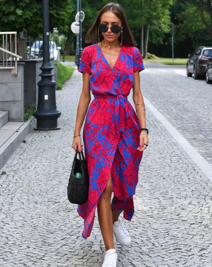 Linda - Robe Florale d'Été