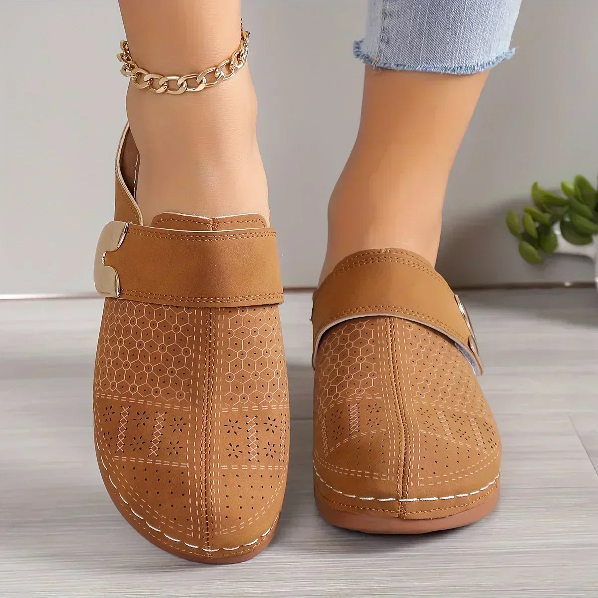 Caprielle™ Sandales à semelles compensées chic