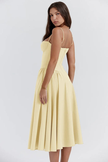 Elara | Robe d'Été Élégante à Corset