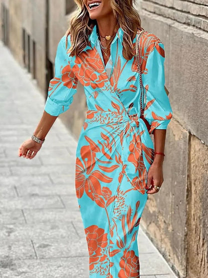 Aurora – Robe Fluide de Radiance Vibrante