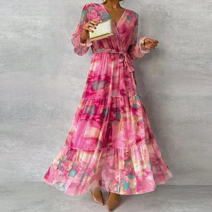 Grace™ - Robe Fleurie Élégante Fait Main