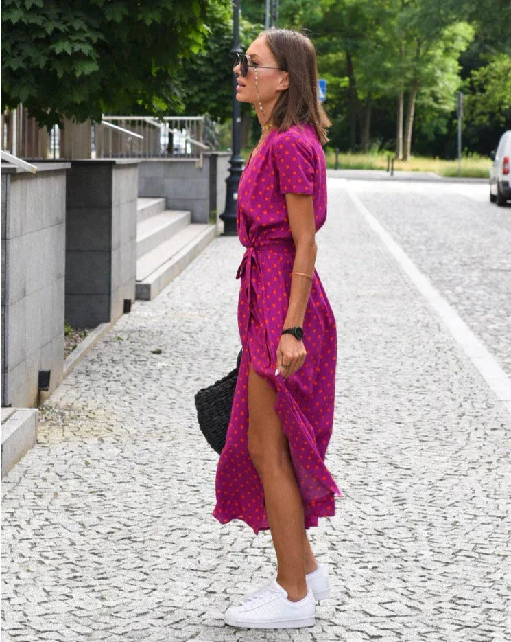 Linda - Robe Florale d'Été