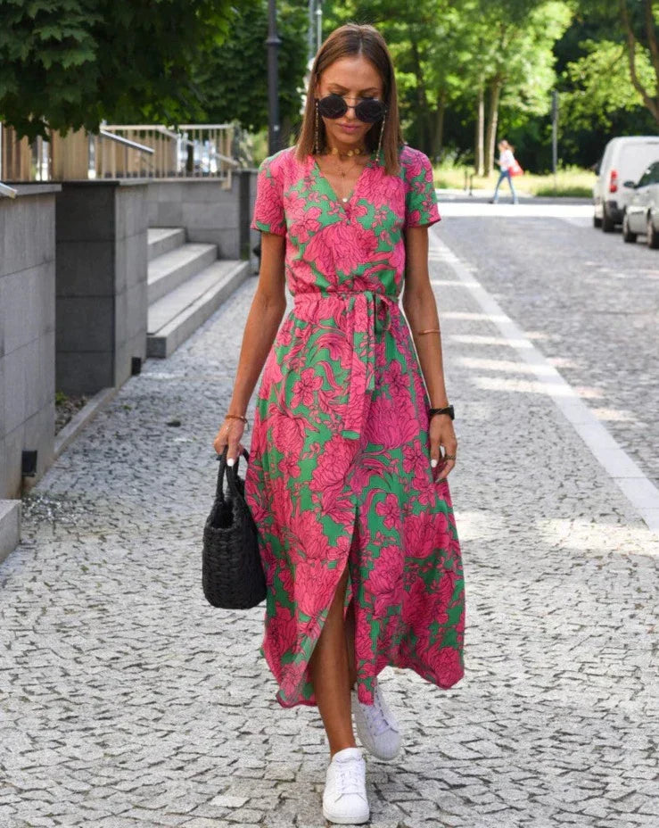 Linda - Robe Florale d'Été