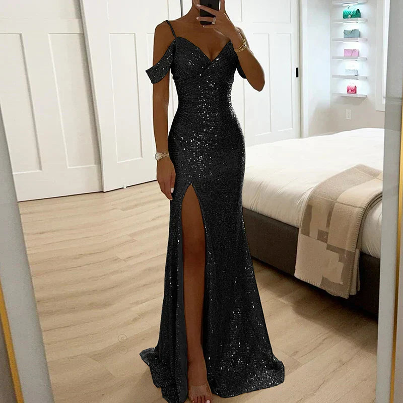 Robe à paillettes De Soirée Pour Femme | Maxi