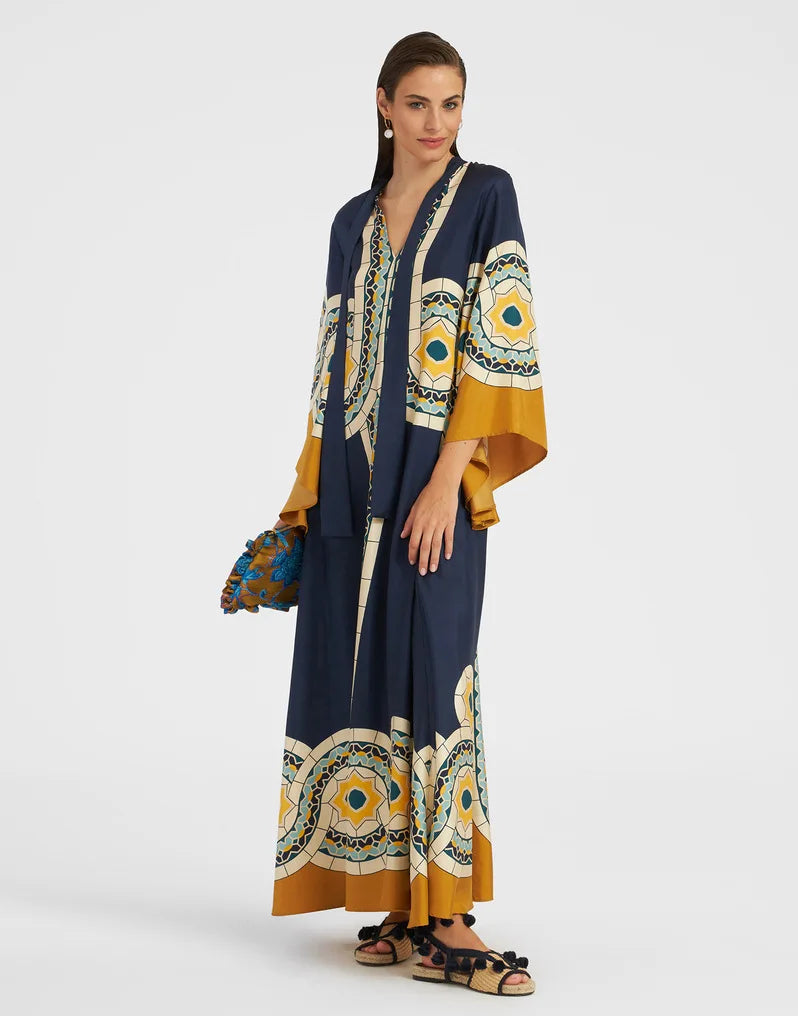 Robe Maxi Florale Sculpted Elegance™