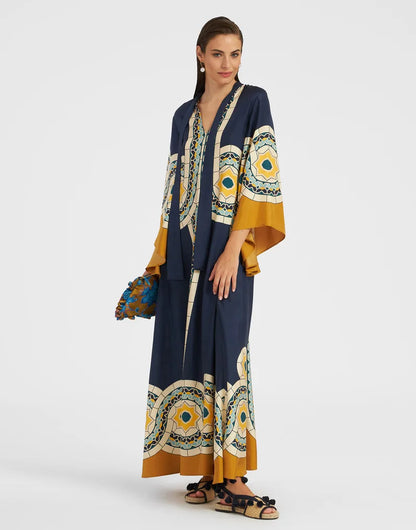 Robe Maxi Florale Sculpted Elegance™