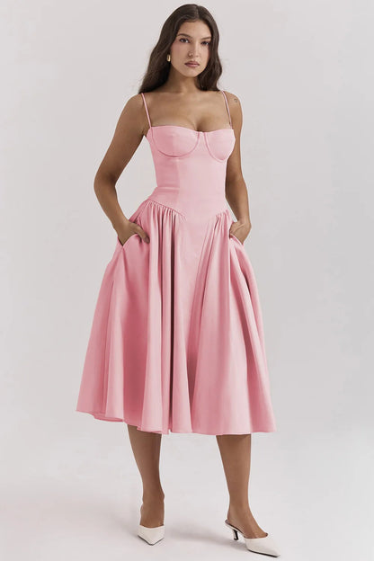 Elara | Robe d'Été Élégante à Corset