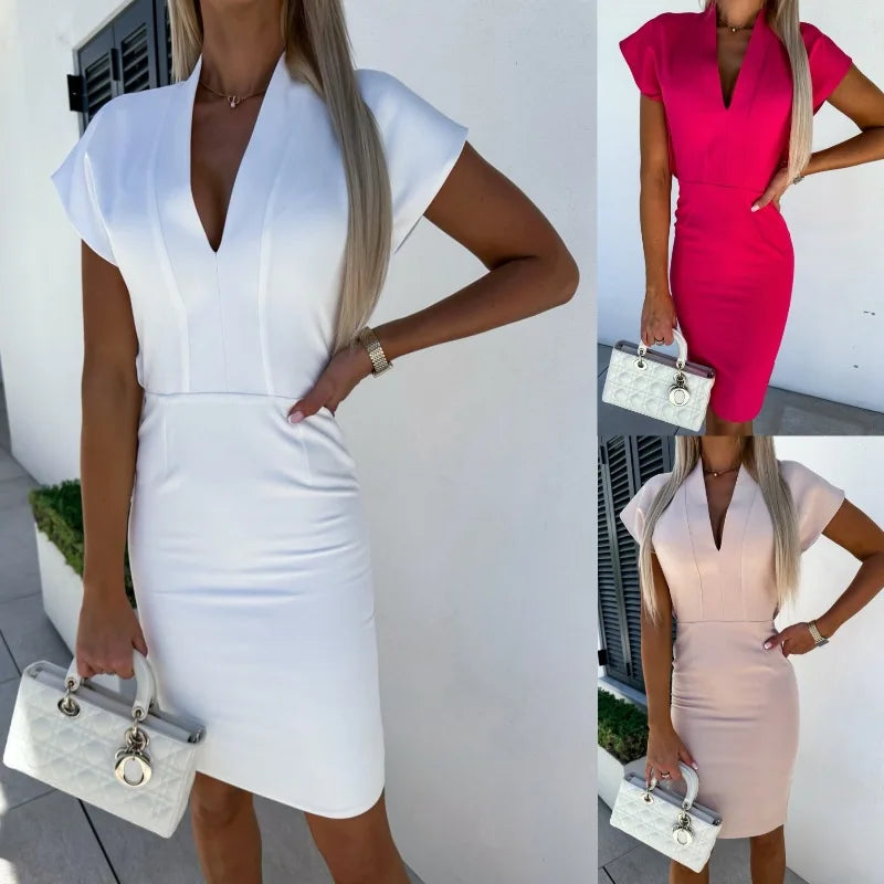 Sam | Robe Slim avec Décolleté en V