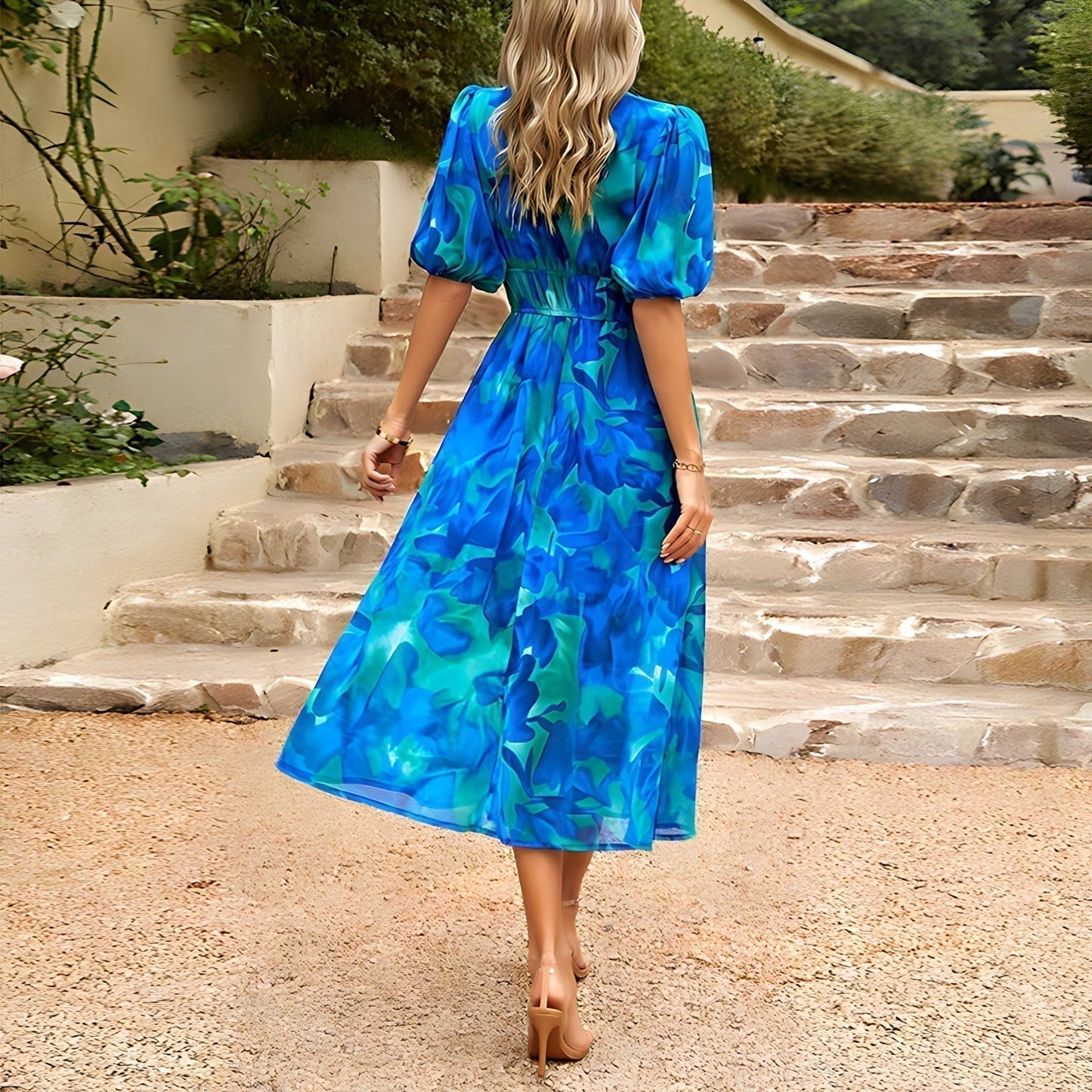 Isolde | Robe Midi à Décolleté en V
