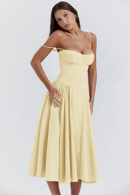 Elara | Robe d'Été Élégante à Corset