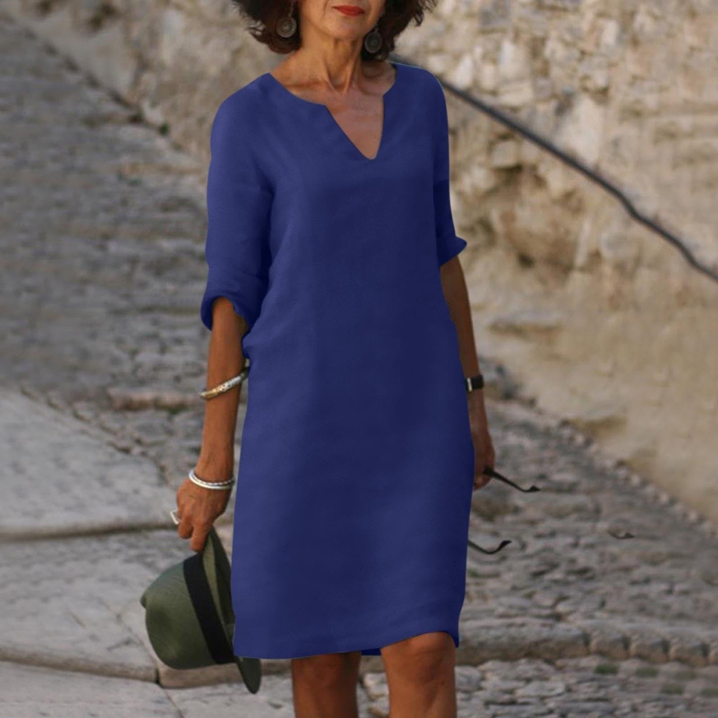 Silvia™ - Robe intemporelle avec décolleté en V qui couvre le ventre