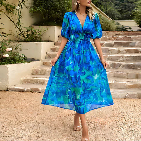 Leona | Robe Midi Élégante