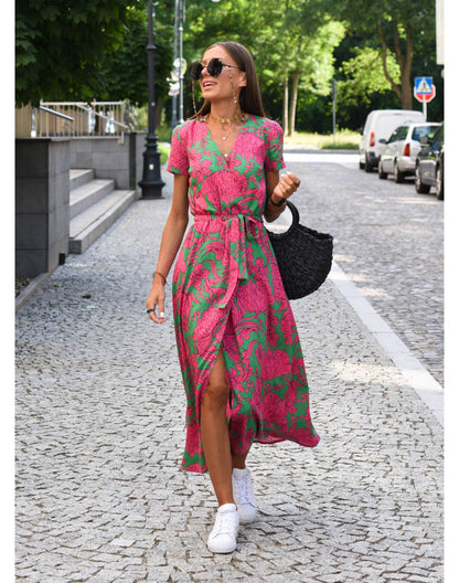 Yasmine | Robe Élégante avec Décolleté en V