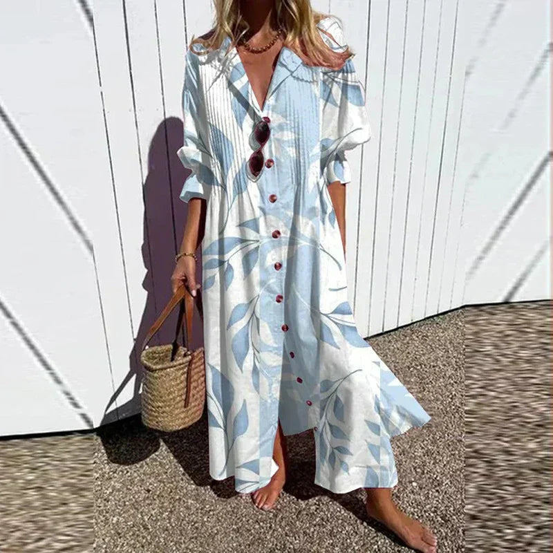 Hannah | Robe Smock avec Boutons Floraux