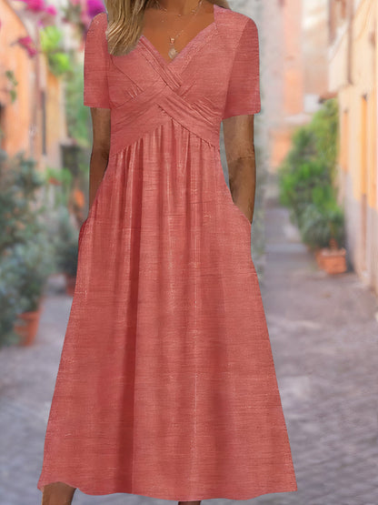 Aria - Robe V à Col Confortable