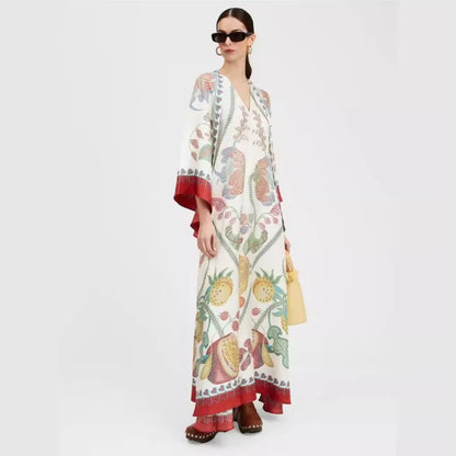 Robe Maxi Florale Sculpted Elegance™