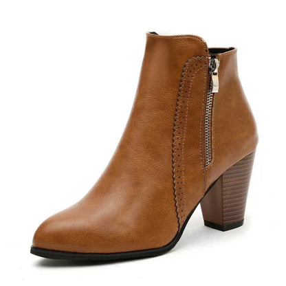Bottes à Talons Chunky Rétro