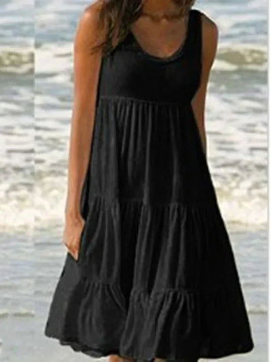 Layla™ - Robe Mini Sans Manches Boho