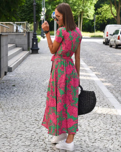 Linda - Robe Florale d'Été
