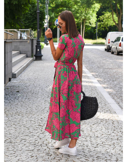 Nadia | Robe Élégante avec Imprimé