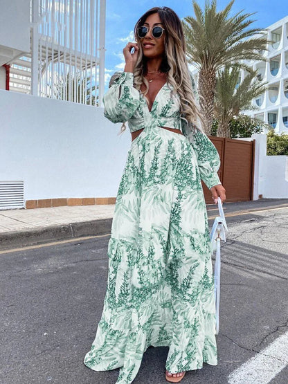 Robe Maxi avec Décolleté en V Amélie