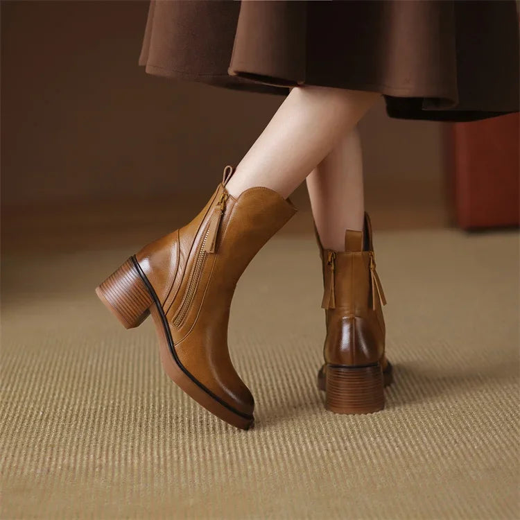 Klara™ – Bottines en cuir