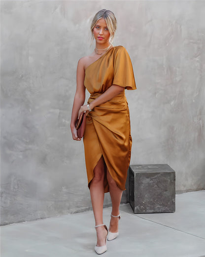 Amélie | Robe de Soirée asymétrique pour femme | Midi