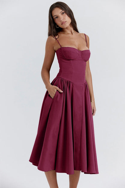 Elara | Robe d'Été Élégante à Corset