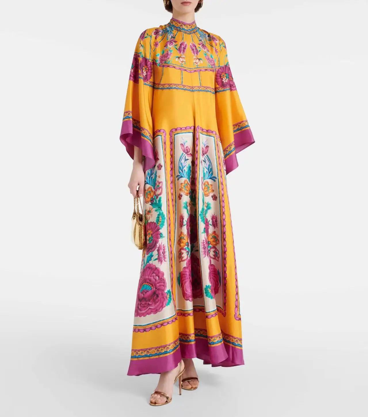 Robe Maxi Florale Sculpted Elegance™