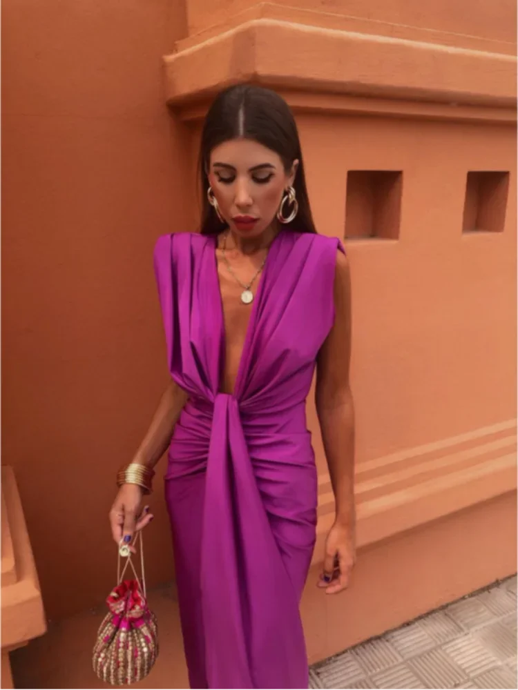 Moriah - Robe Maxi Plissée Élégante