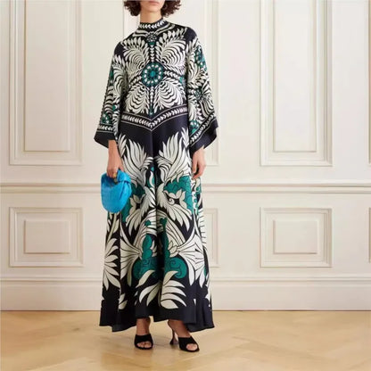 Robe Maxi Florale Sculpted Elegance™