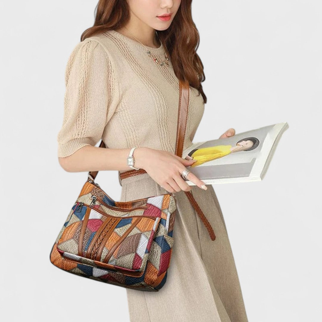 Solara - Sac en cuir mosaïque