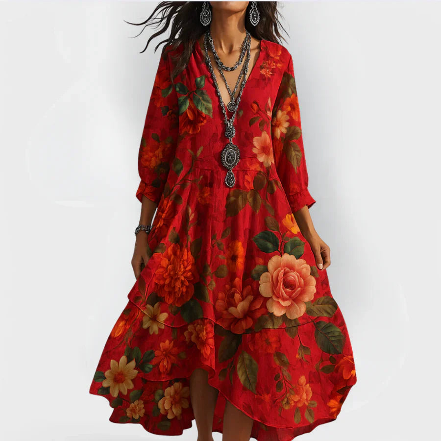 Soraya™ – Robe Boho Fraîche avec une Coupe Flatteuse