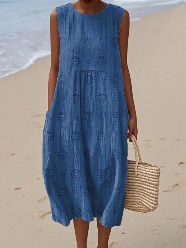 Rosa | Embroidered Midi Dress