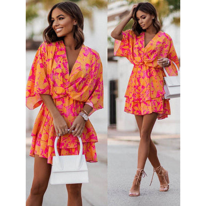 Valeria - Robe Mini Florale Bohème