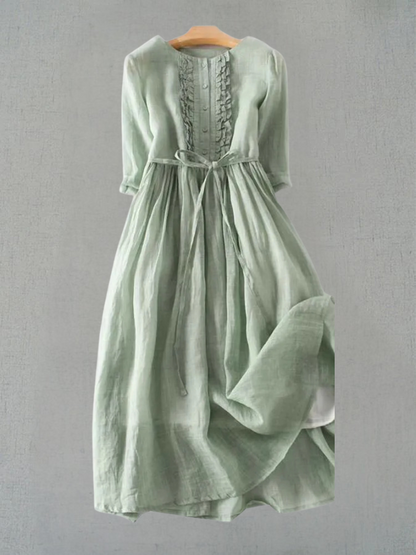 Robe Femme de Style Vintage - Confort et Polyvalence pour l'Été