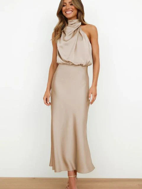 Benthe - Robe Midi Sans Épaules