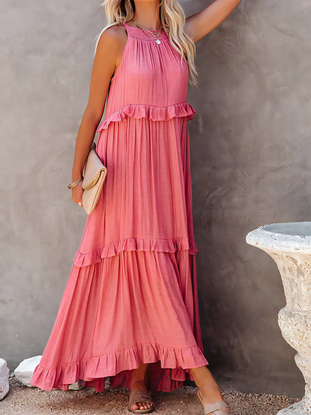 Mabel | Robe Maxi Ruffle Breeze