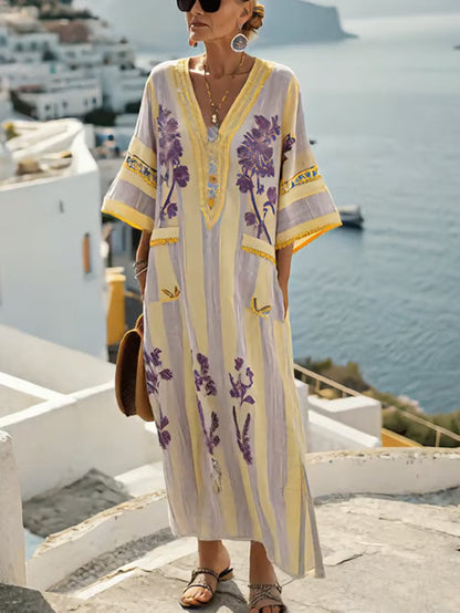 Robe en Lin Bohémienne