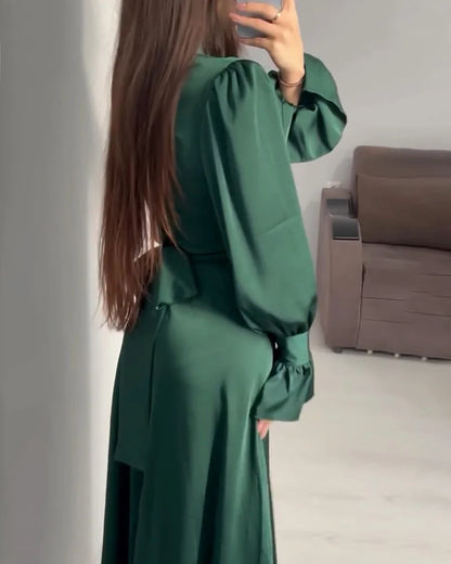 ItalianFrost - Robe Maxi en Satin