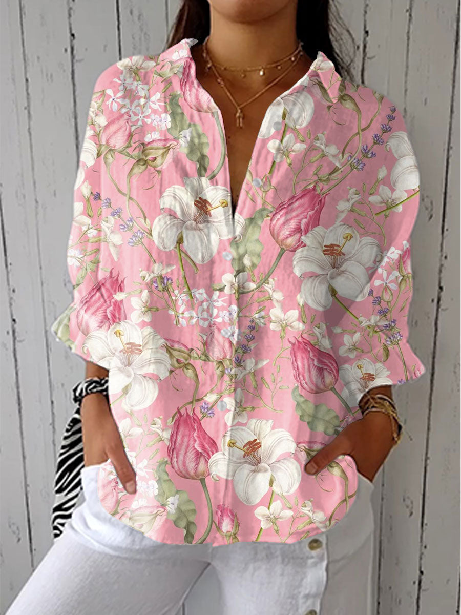 Frances | Blouse Élégante en Fleurs