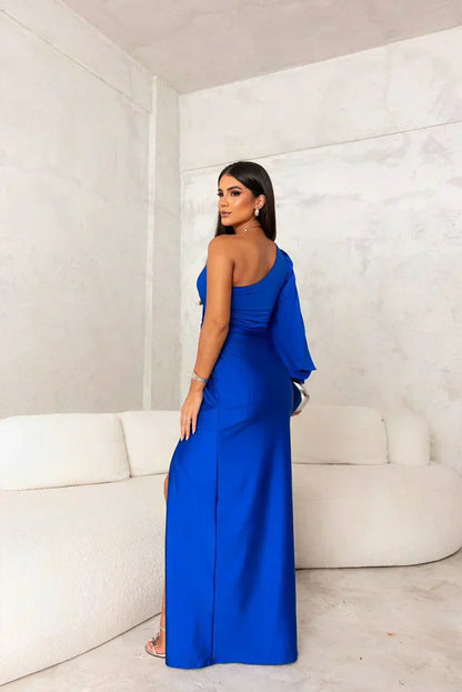 Zarra – Robe Maxi Élégante à Une Épaule