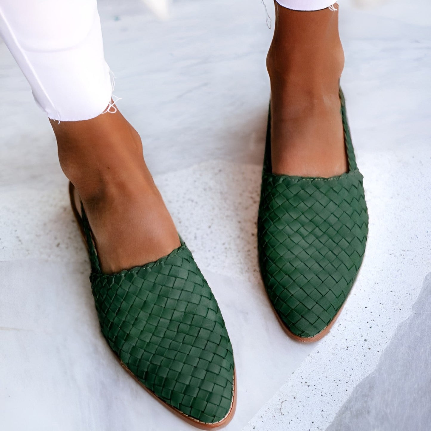 Whisper – Sandales élégantes en cuir tressé pour femmes