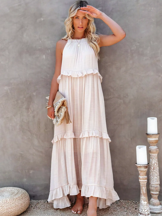 Mabel | Robe Maxi Ruffle Breeze