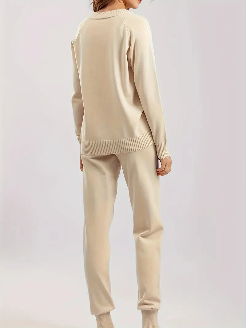 MORGAN – ENSEMBLE DE LOUNGE EN TRICOT CONFORTABLE EN DEUX PIÈCES